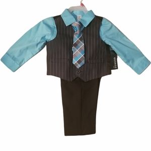 Baby 4pc Suit 'n' Tie